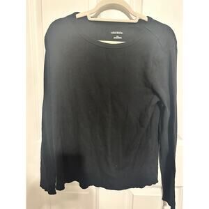 Wild Fable Long-Sleeved Black Ribbed T-Shirt XXL